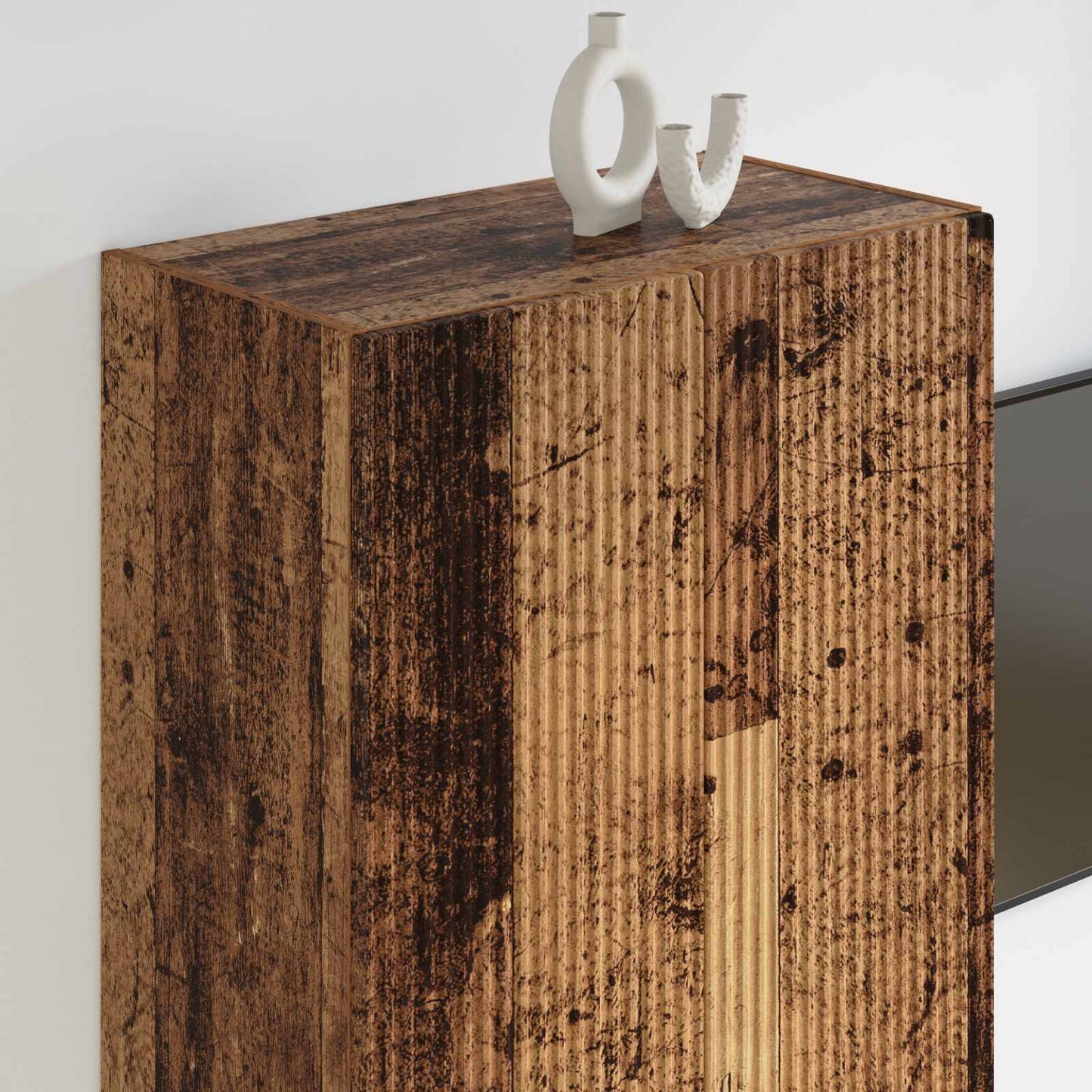 Mobile TV da parete 59,5 x 31 x 100 cm Legno vecchio