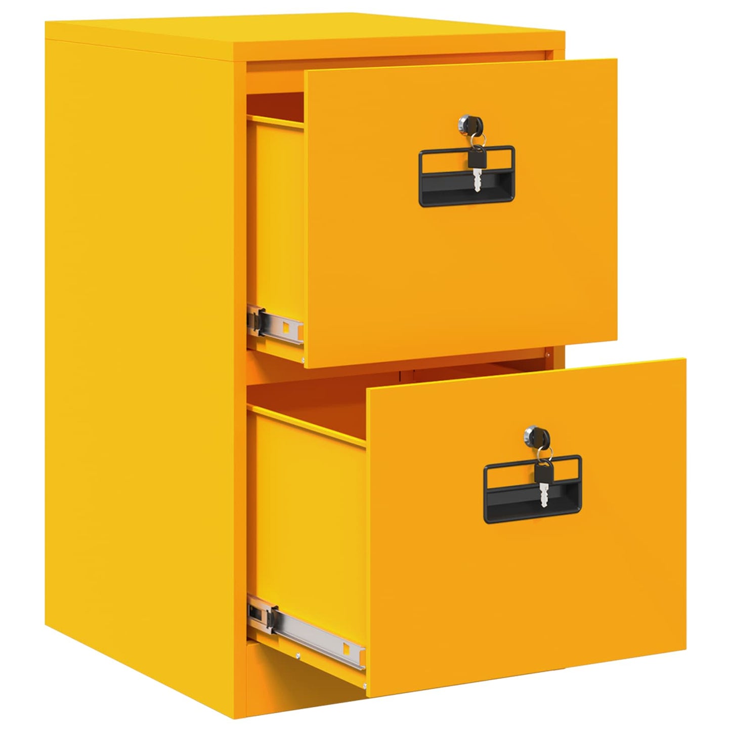 Armadio per File con cassetto Giallo senape 44 x 50 x 106.5 cm