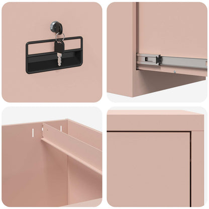 Armadio per File con cassetto Rosa 44 x 50 x 106.5 cm | homemem39