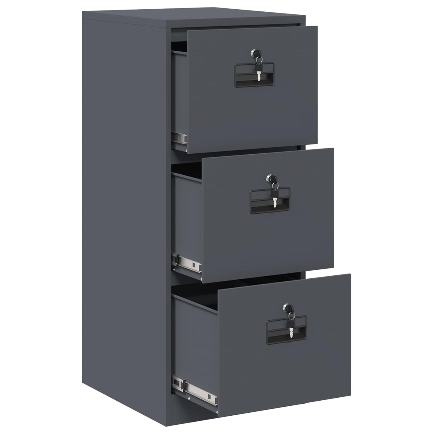 Armadio per File con cassetto Antracite 44 x 50 x 106.5 cm