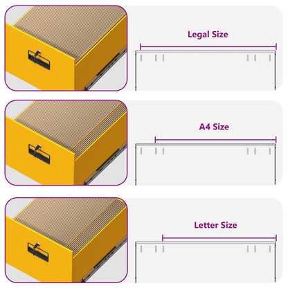 Armadio per File con cassetto Giallo senape 44 x 50 x 106.5 cm