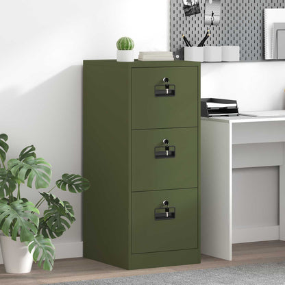 Armadio per File con cassetto Verde oliva 44 x 50 x 106.5 cm