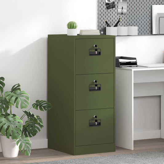 Armadio per File con cassetto Verde oliva 44 x 50 x 106.5 cm