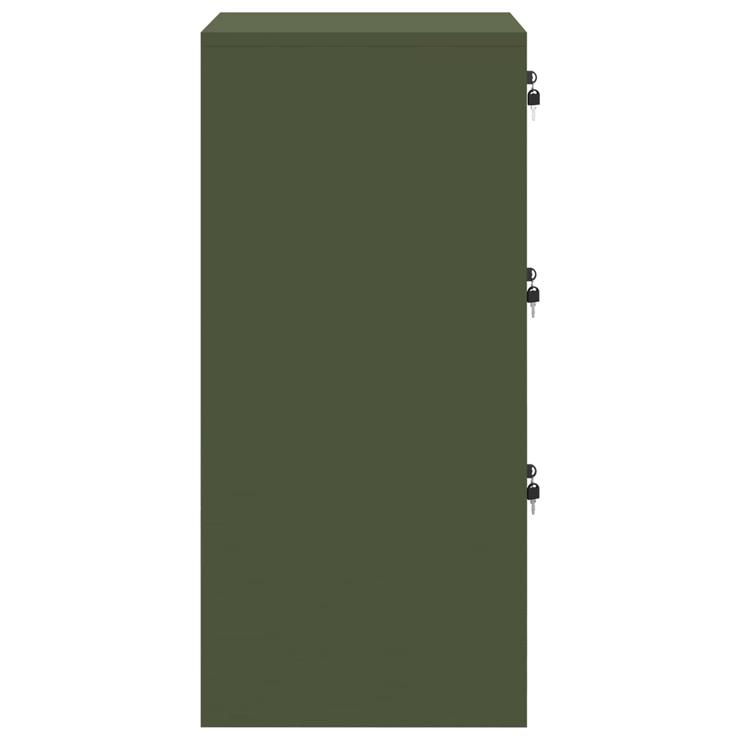 Armadio per File con cassetto Verde oliva 44 x 50 x 106.5 cm
