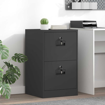 Armadio per File con cassetto Nero 45,5 x 42 x 74,5 cm