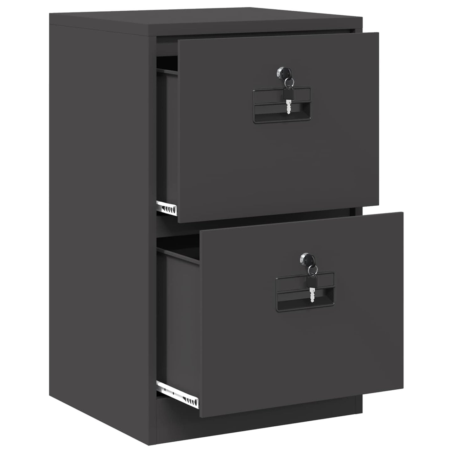 Armadio per File con cassetto Nero 44 x 50 x 106.5 cm