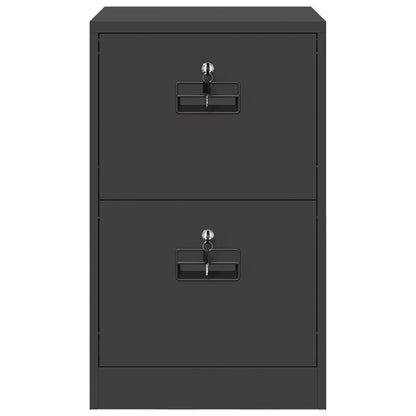 Armadio per File con cassetto Nero 45,5 x 42 x 74,5 cm