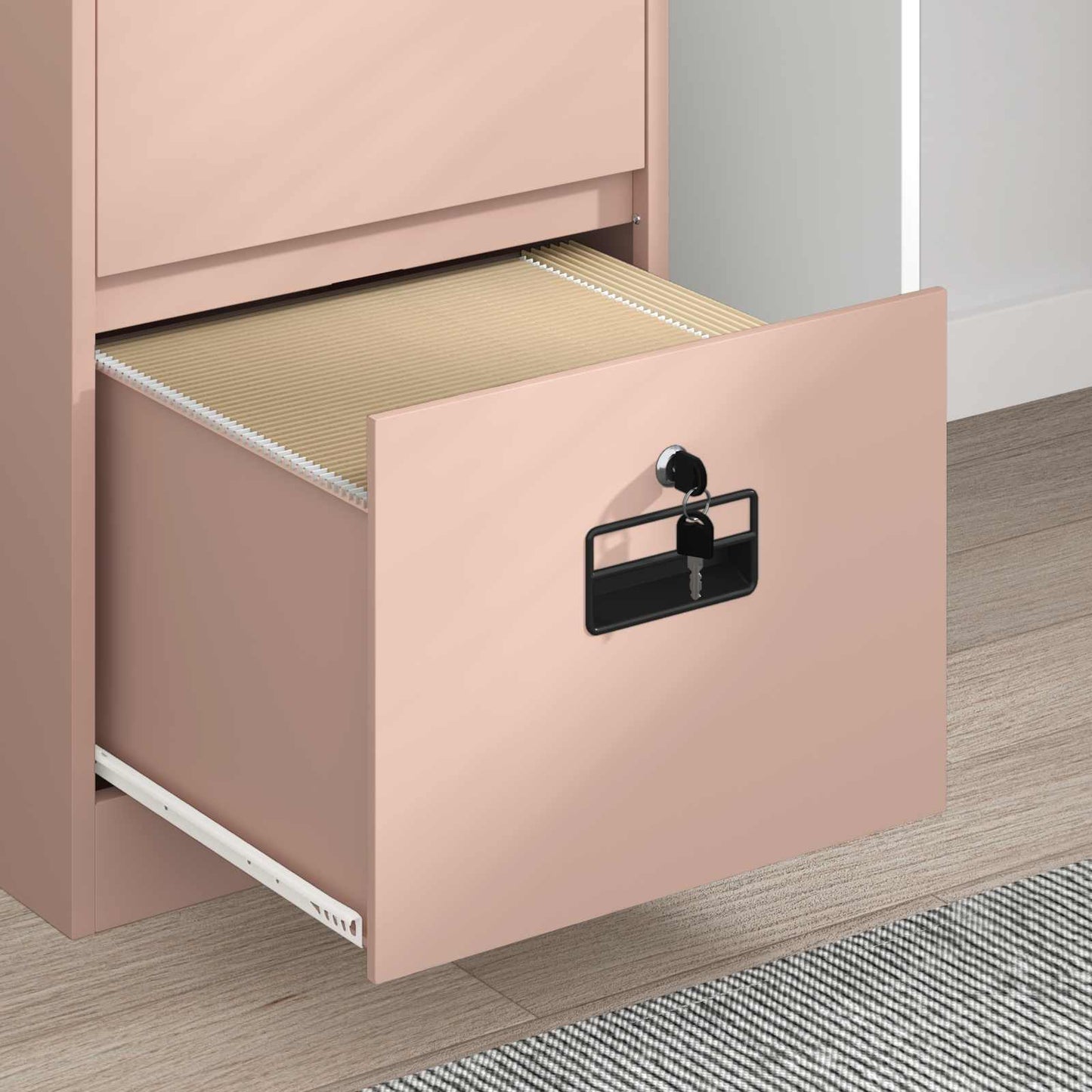 Armadio per File con cassetto Rosa 45,5 x 42 x 74,5 cm