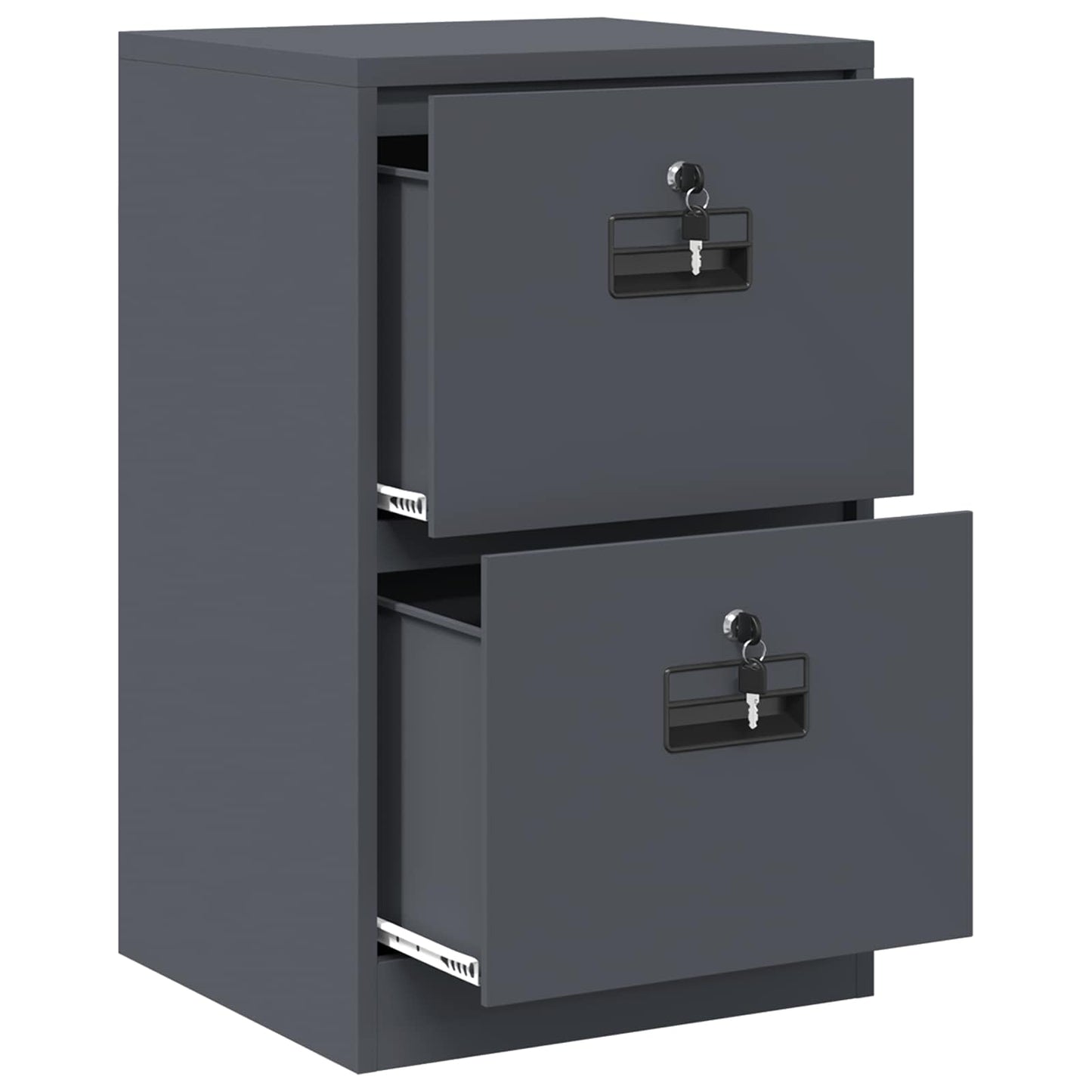 Armadio per File con cassetto Antracite 45,5 x 42 x 74,5 cm