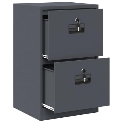 Armadio per File con cassetto Antracite 45,5 x 42 x 74,5 cm