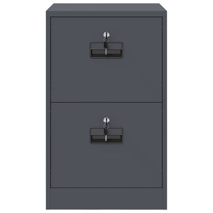 Armadio per File con cassetto Antracite 45,5 x 42 x 74,5 cm