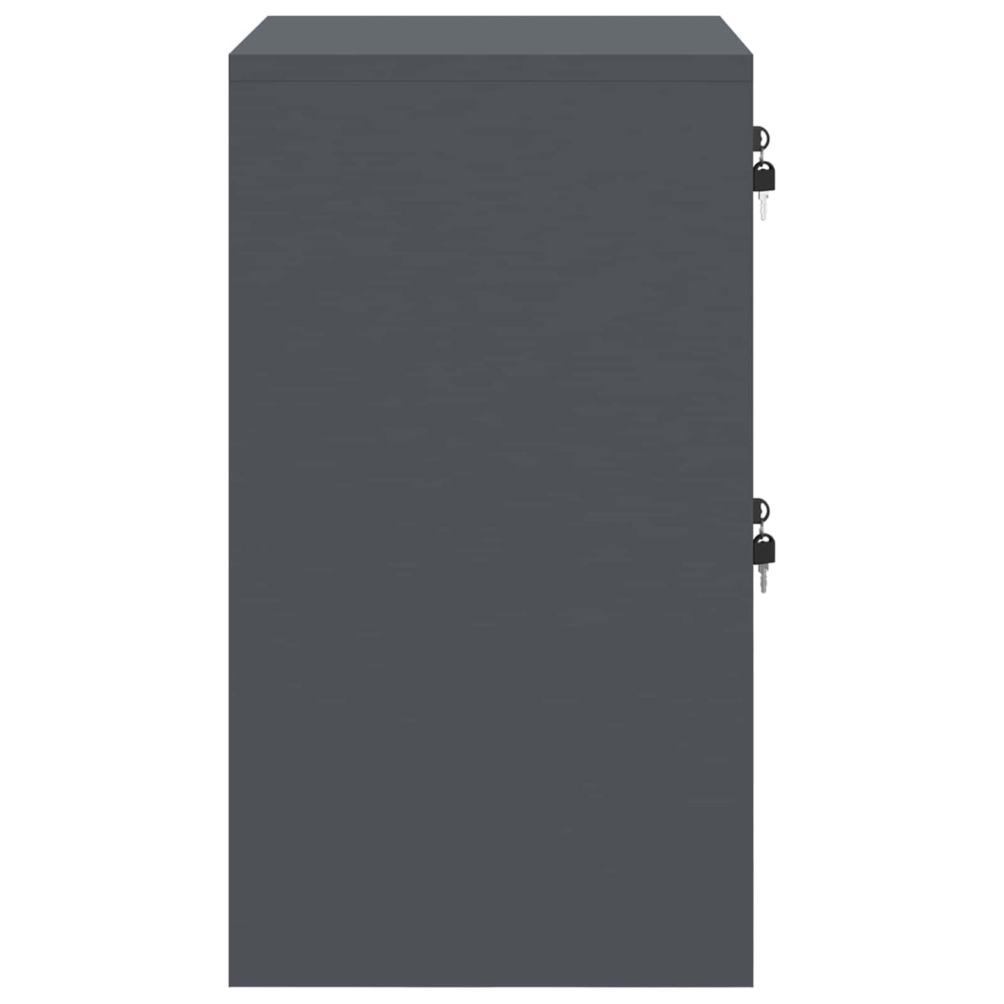 Armadio per File con cassetto Antracite 45,5 x 42 x 74,5 cm