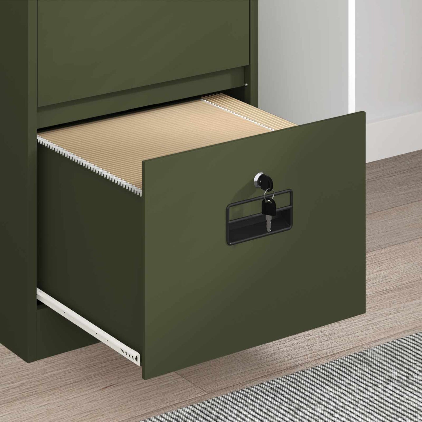Armadio per File con cassetto Verde oliva 44 x 50 x 106.5 cm