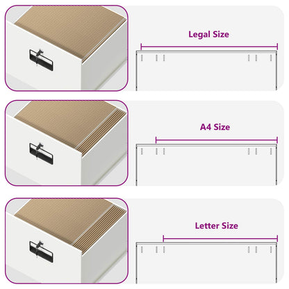 Armadio per File con cassetto Bianco 45,5 x 42 x 74,5 cm