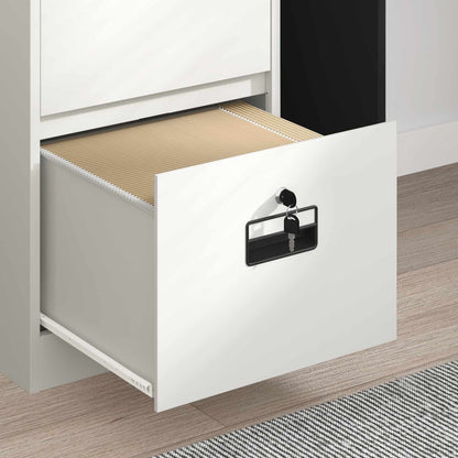 Armadio per File con cassetto Nero 44 x 50 x 106.5 cm