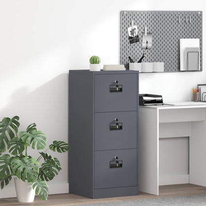 Armadio per File con cassetto Antracite 45,5 x 42 x 106,5 cm