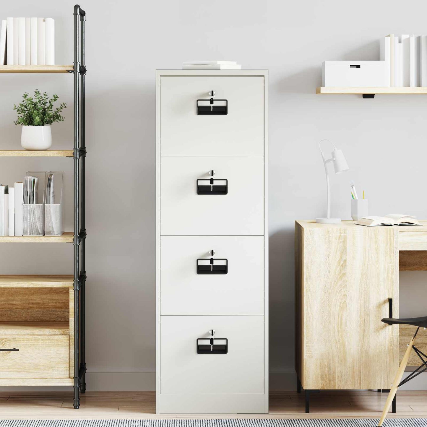 Armadio per File con cassetto Antracite 44 x 50 x 106.5 cm