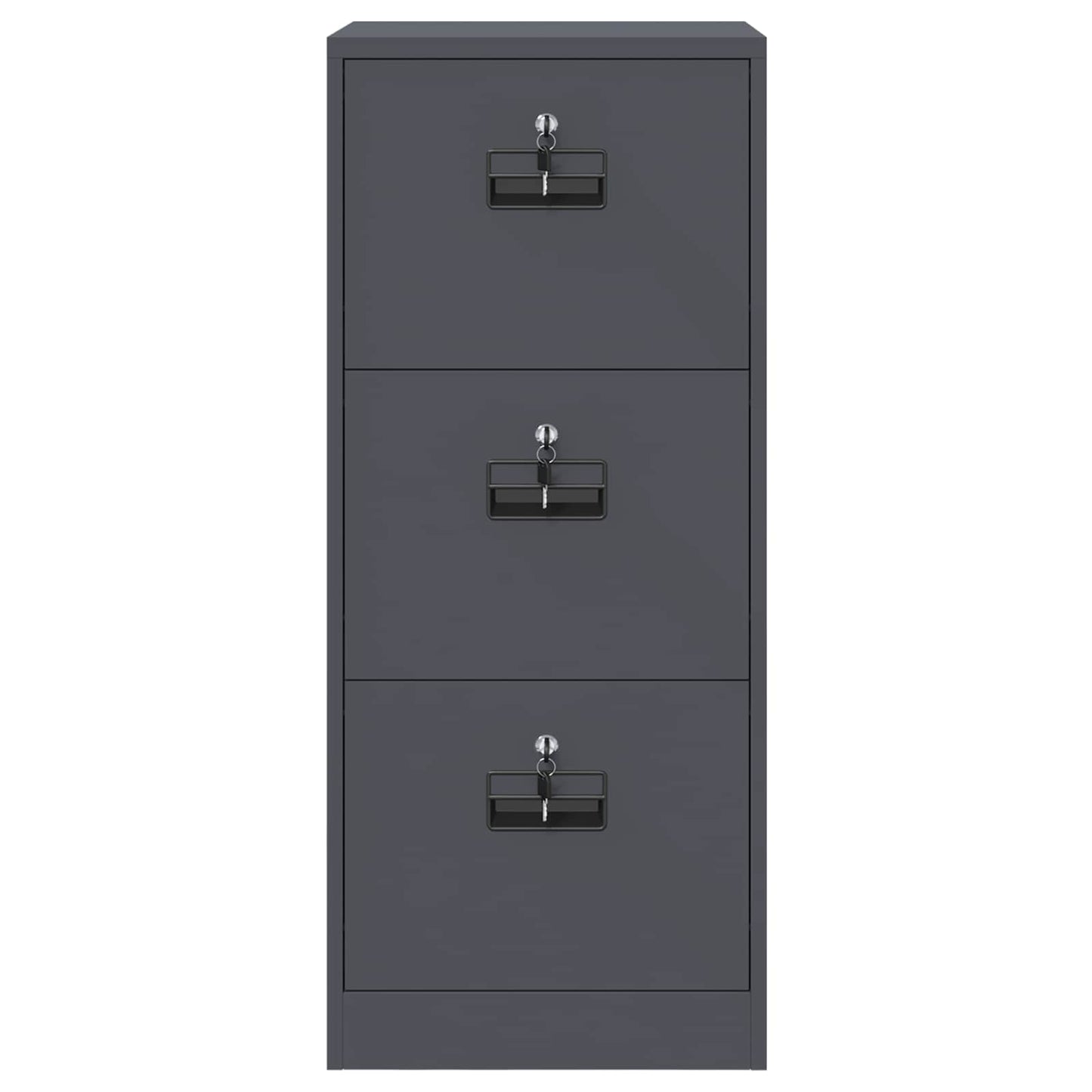 Armadio per File con cassetto Antracite 45,5 x 42 x 106,5 cm