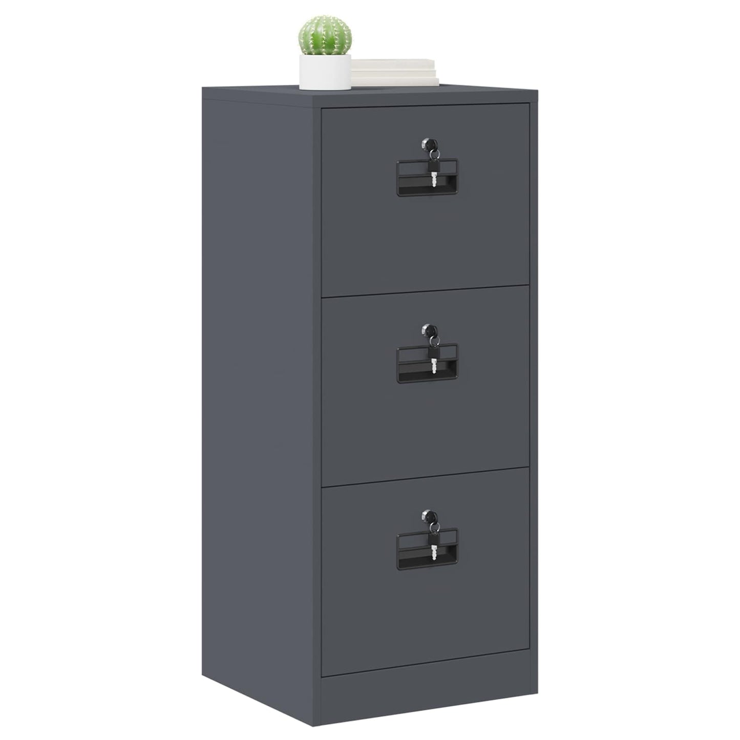 Armadio per File con cassetto Antracite 45,5 x 42 x 106,5 cm