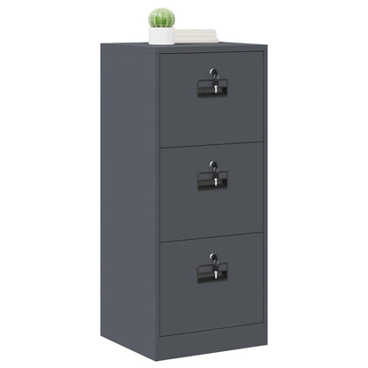 Armadio per File con cassetto Antracite 45,5 x 42 x 106,5 cm