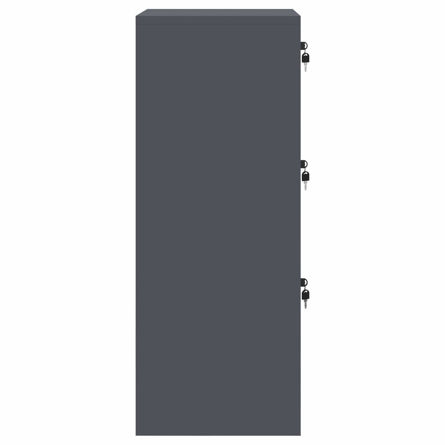 Armadio per File con cassetto Antracite 45,5 x 42 x 106,5 cm