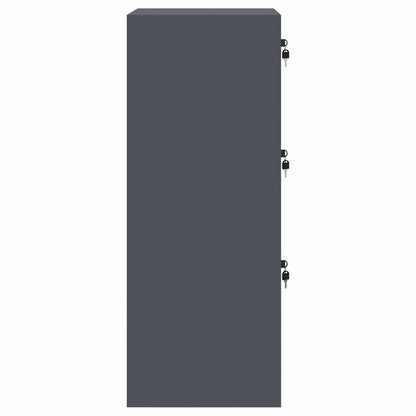 Armadio per File con cassetto Antracite 45,5 x 42 x 106,5 cm