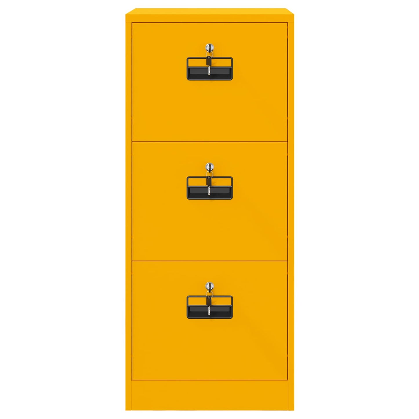 Armadio per File Geometrico Giallo senape 45,5 x 42 x 106,5 cm