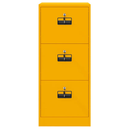 Armadio per File Geometrico Giallo senape 45,5 x 42 x 106,5 cm
