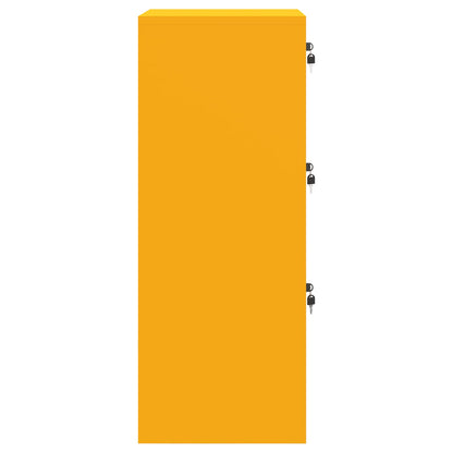 Armadio per File Geometrico Giallo senape 45,5 x 42 x 106,5 cm