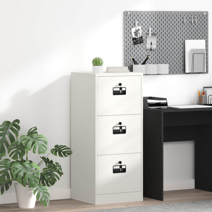 Armadio per File con cassetto Bianco 45,5 x 42 x 106,5 cm