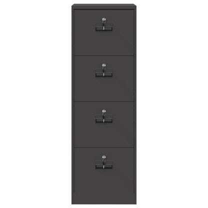 Armadio per File con cassetto Nero 45,5 x 42 x 139 cm