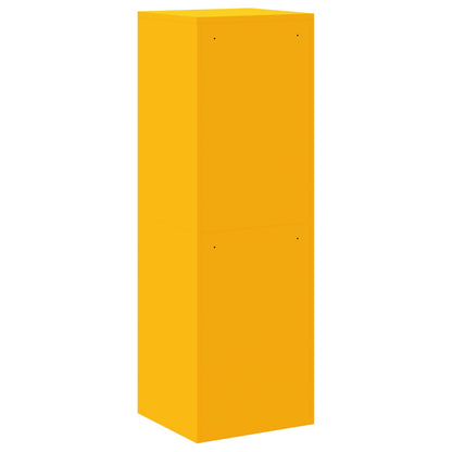 Armadio per File con cassetto Giallo senape 45,5 x 42 x 139 cm