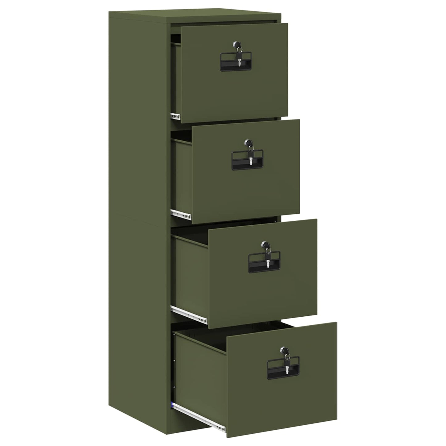 Armadio per File con cassetto Verde oliva 44 x 50 x 106.5 cm