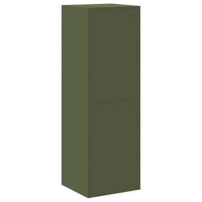 Armadio per File con cassetto Verde oliva 45,5 x 42 x 139 cm