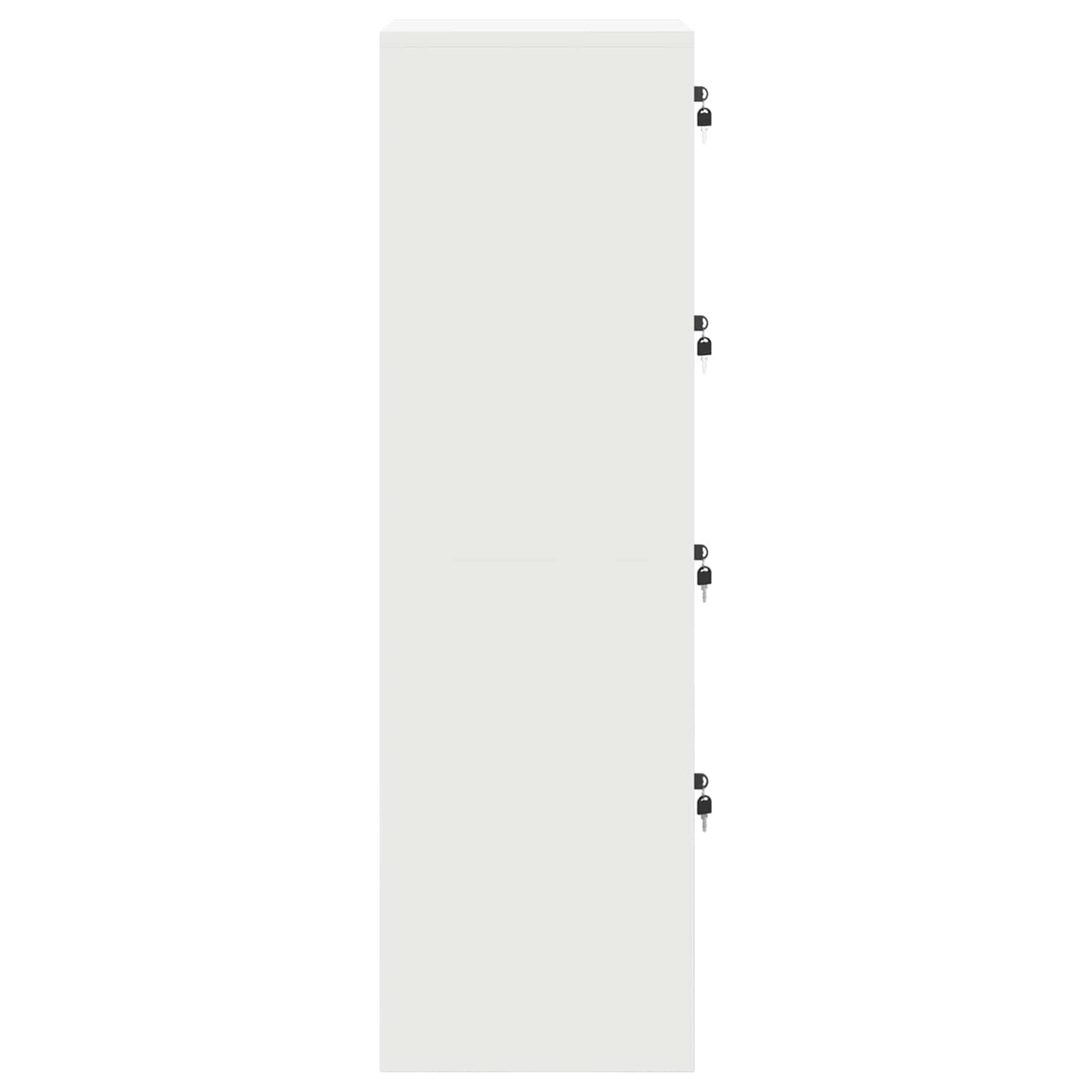 Armadio per File con cassetto Bianco 45,5 x 42 x 139 cm