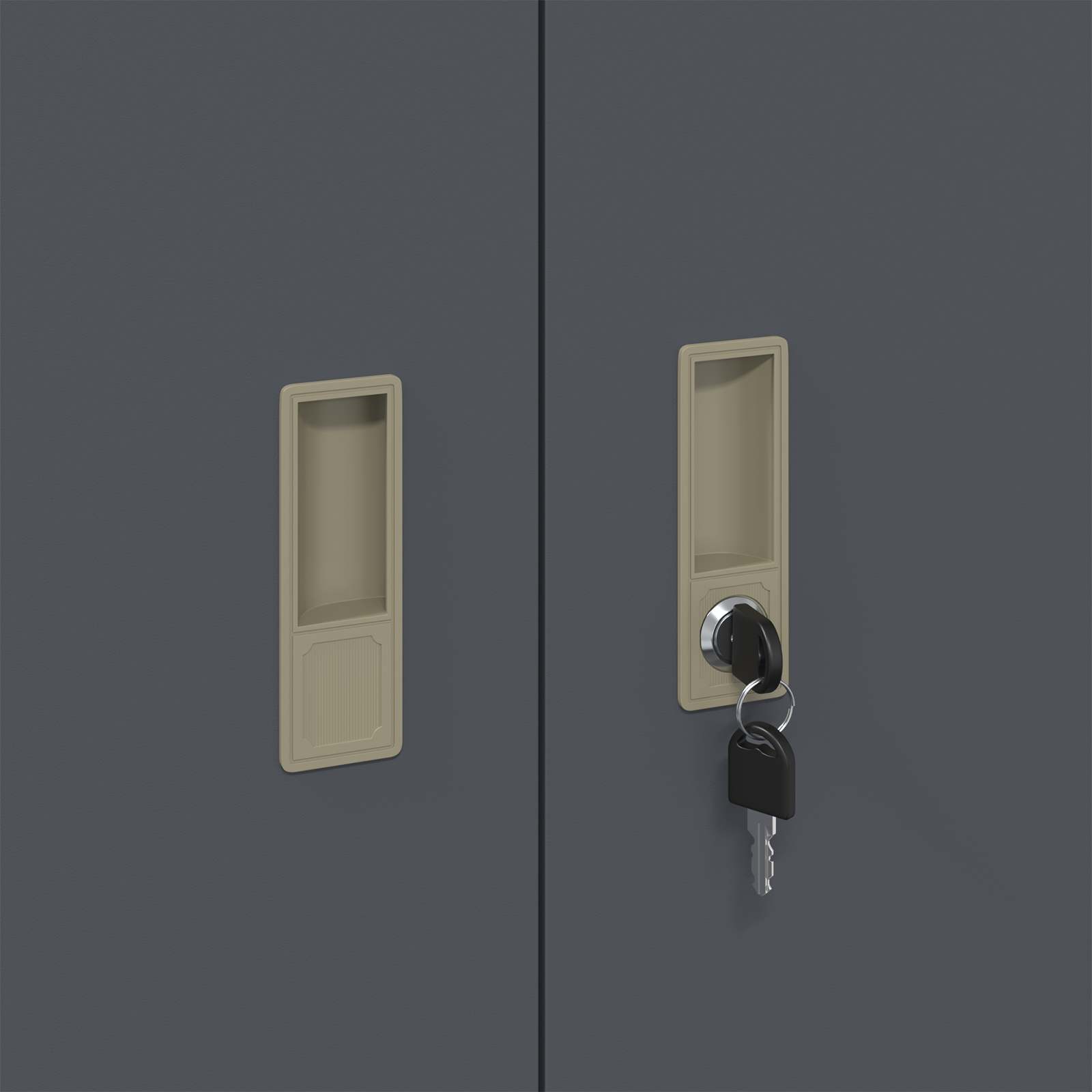 Armadio Antracite 90 x 40 x 70 cm Acciaio | homemem39