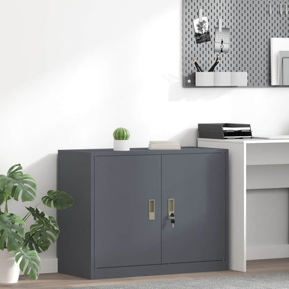 Armadio Antracite 90 x 40 x 70 cm Acciaio