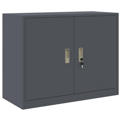 Armadio Antracite 90 x 40 x 70 cm Acciaio