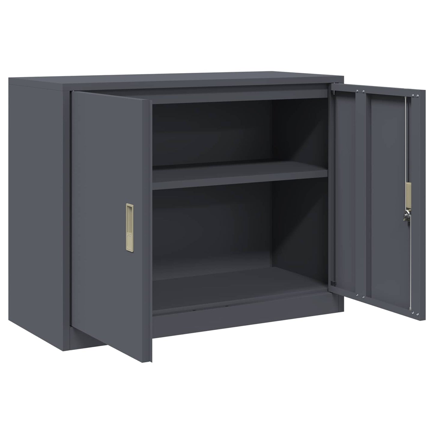 Armadio Antracite 90 x 40 x 70 cm Acciaio | homemem39