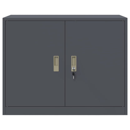 Armadio Antracite 90 x 40 x 70 cm Acciaio | homemem39