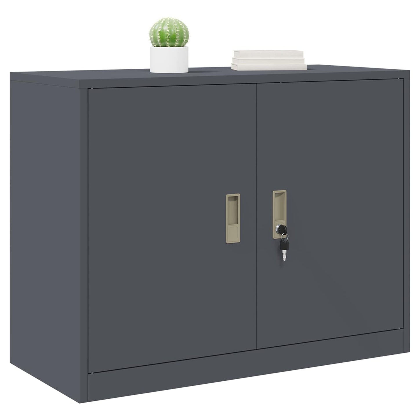 Armadio Antracite 90 x 40 x 70 cm Acciaio