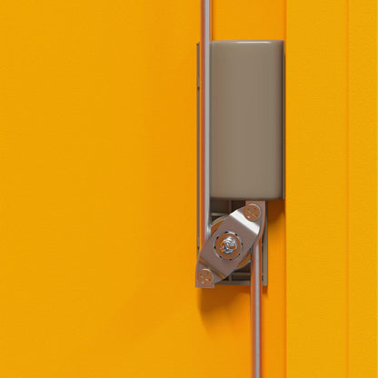 Armadio Giallo senape 90 x 40 x 70 cm Acciaio