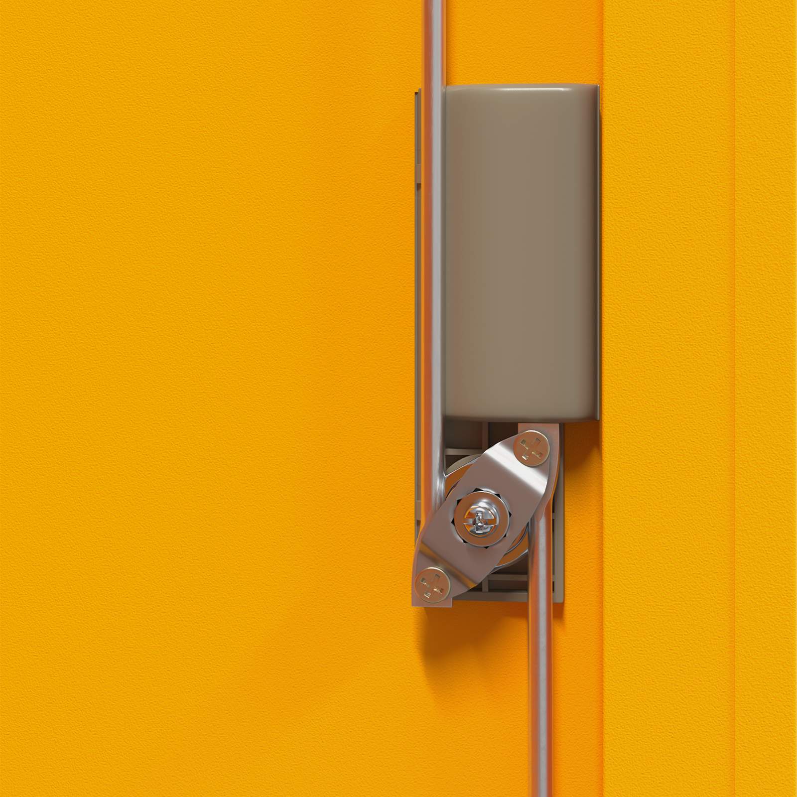 Armadio Giallo senape 90 x 40 x 70 cm Acciaio | homemem39