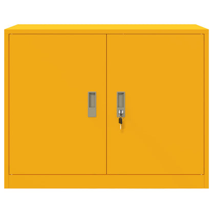 Armadio Giallo senape 90 x 40 x 70 cm Acciaio | homemem39