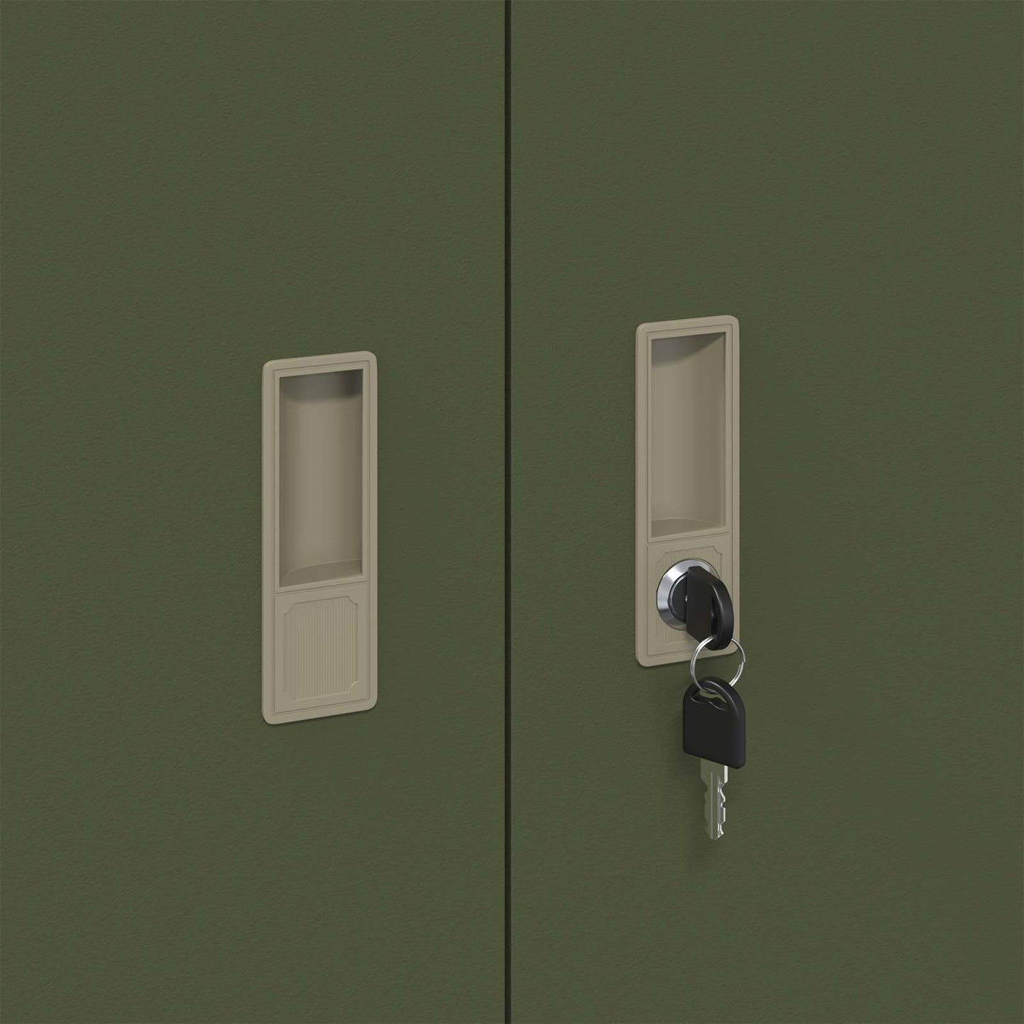 Armadio Verde oliva 90 x 40 x 70 cm Acciaio