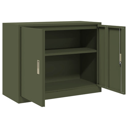 Armadio Verde oliva 90 x 40 x 70 cm Acciaio