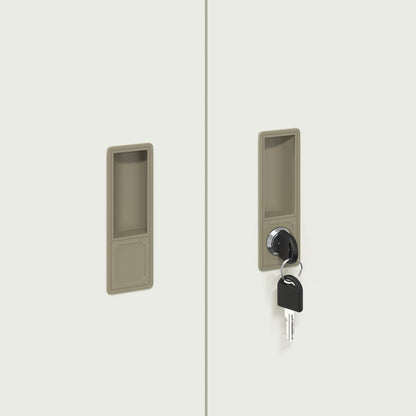 Armadio Bianco 90 x 40 x 70 cm Acciaio | homemem39