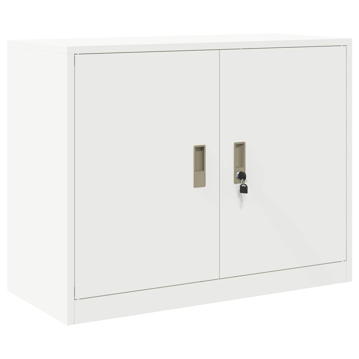 Armadio Bianco 90 x 40 x 70 cm Acciaio | homemem39
