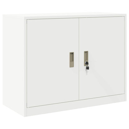 Armadio Bianco 90 x 40 x 70 cm Acciaio