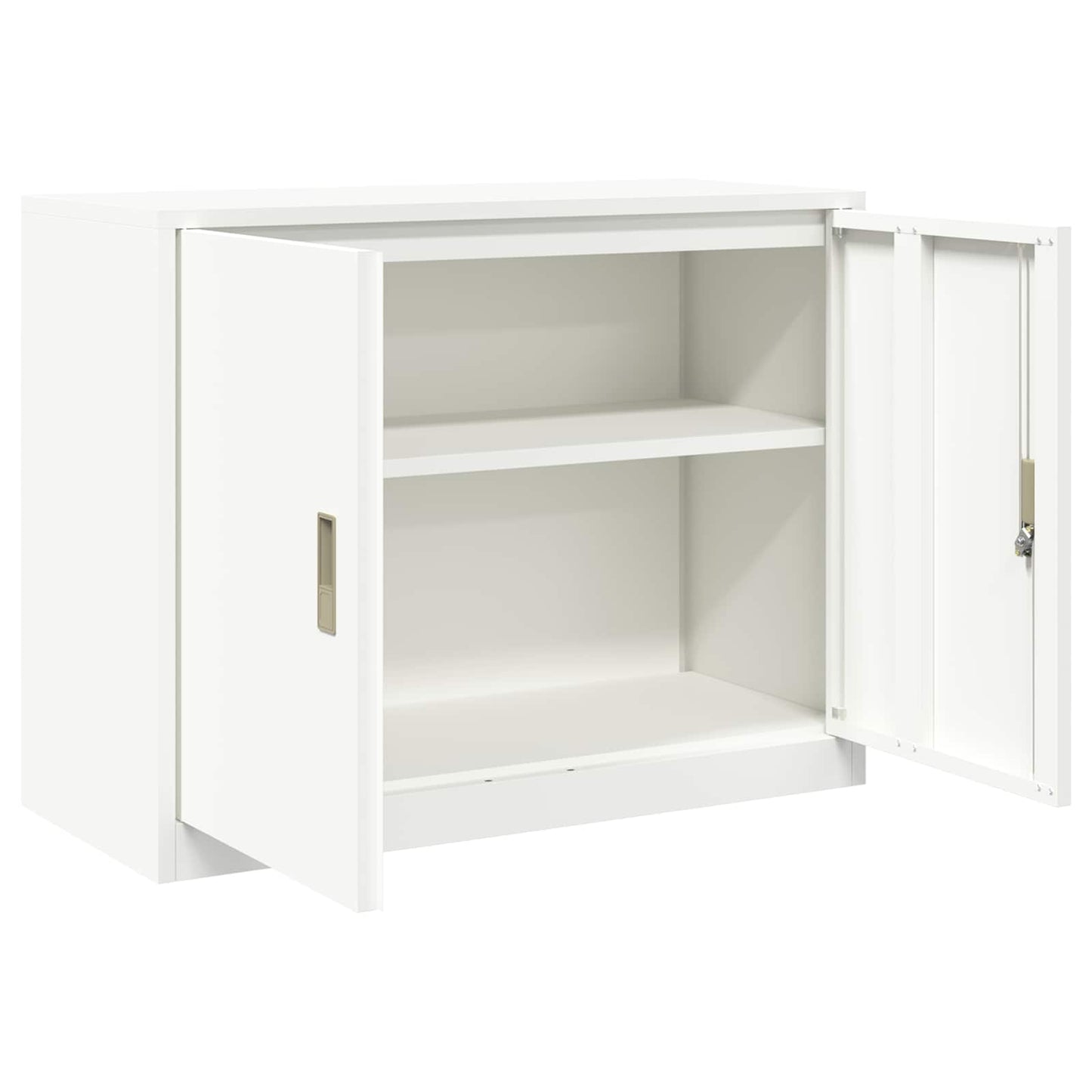 Armadio Bianco 90 x 40 x 70 cm Acciaio | homemem39